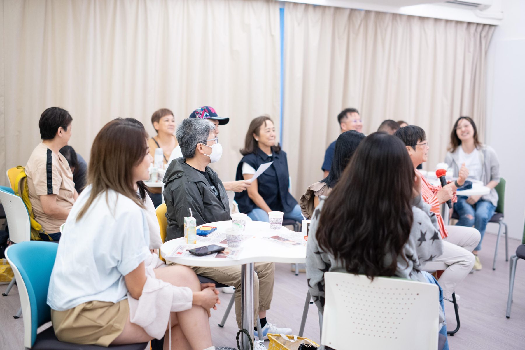 Participants sharing in a workshop discussion